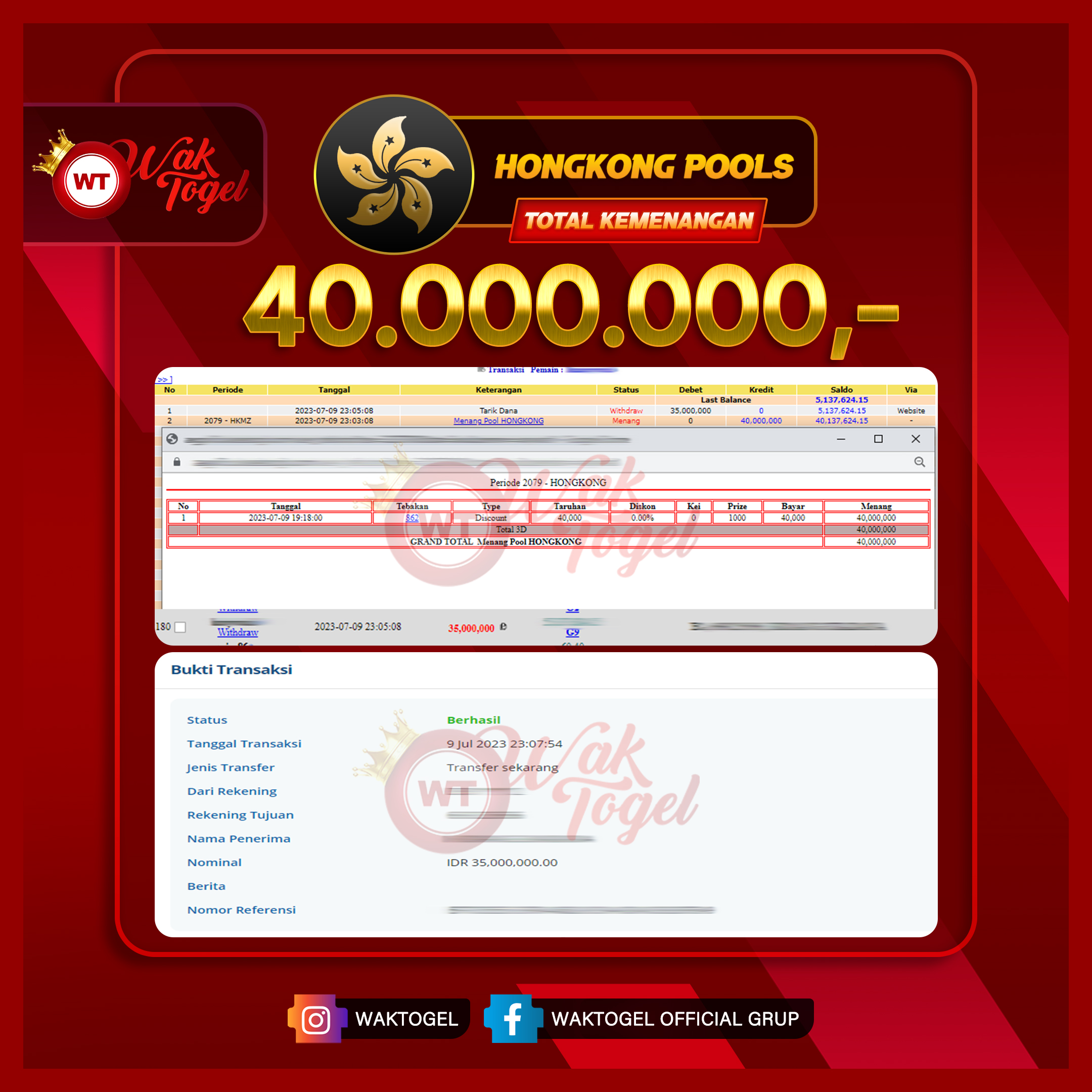 BUKTI PEMBAYARAN HONGKONG WAKTOGEL