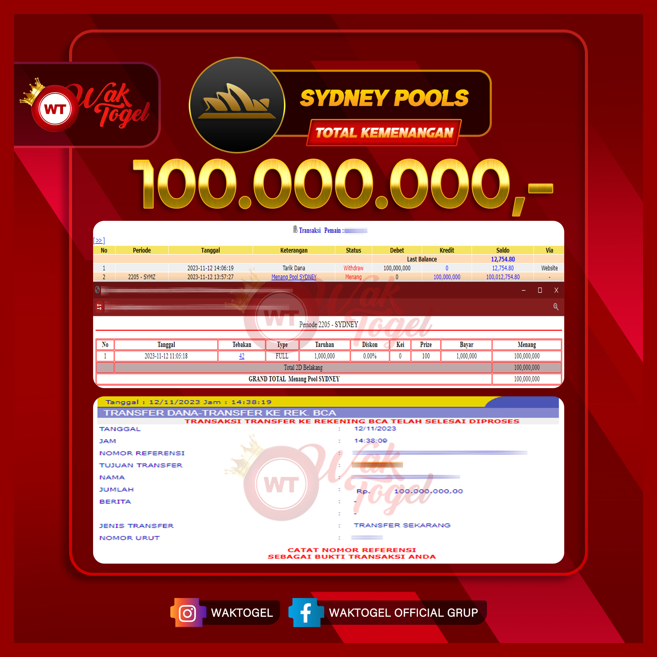 BUKTI PEMBAYARAN SYDNEY WAKTOGEL