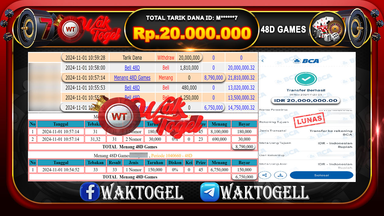 BUKTI PEMBAYARAN CASINO WAKTOGEL