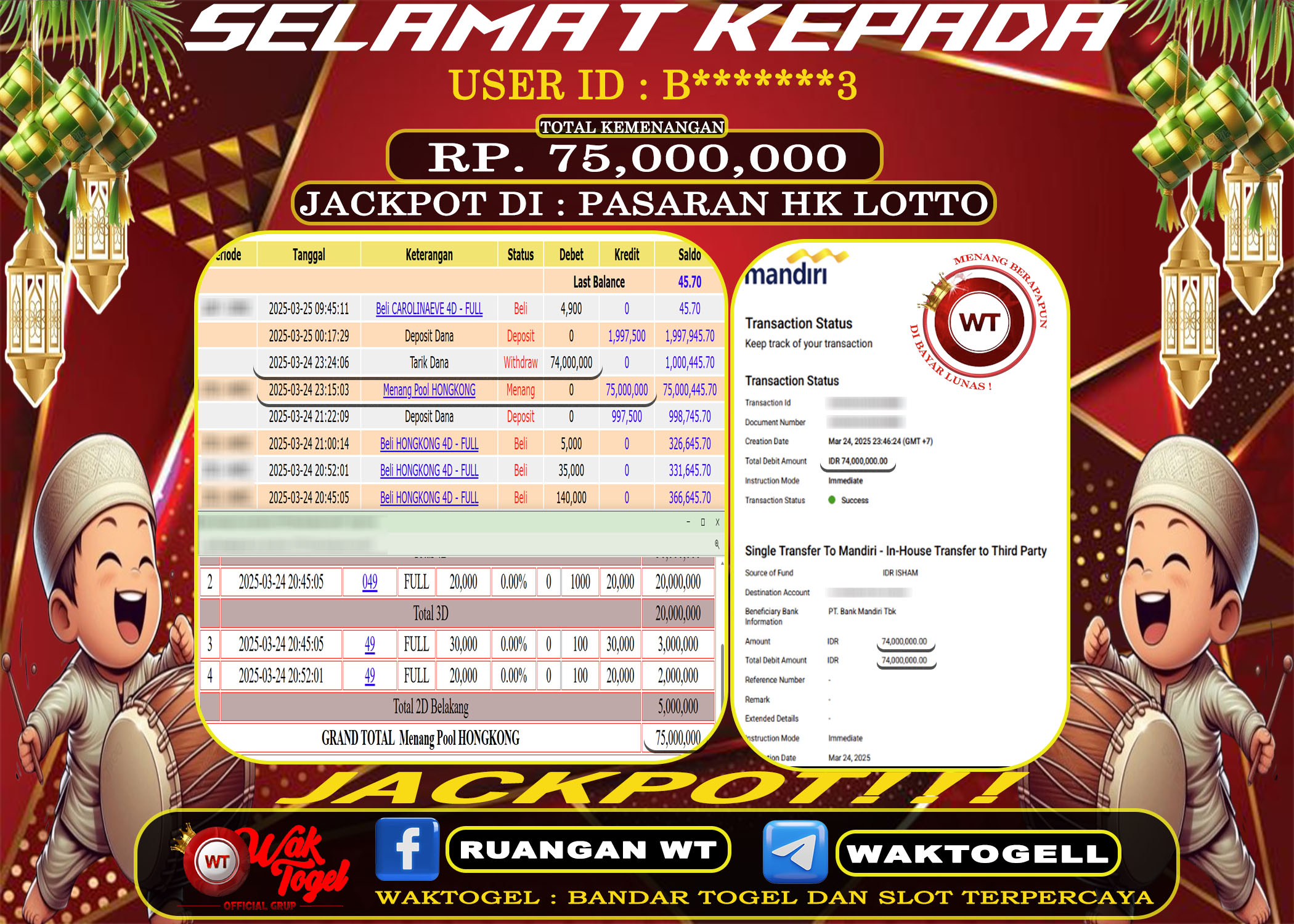 BUKTI PEMBAYARAN HONGKONG LOTTO WAKTOGEL