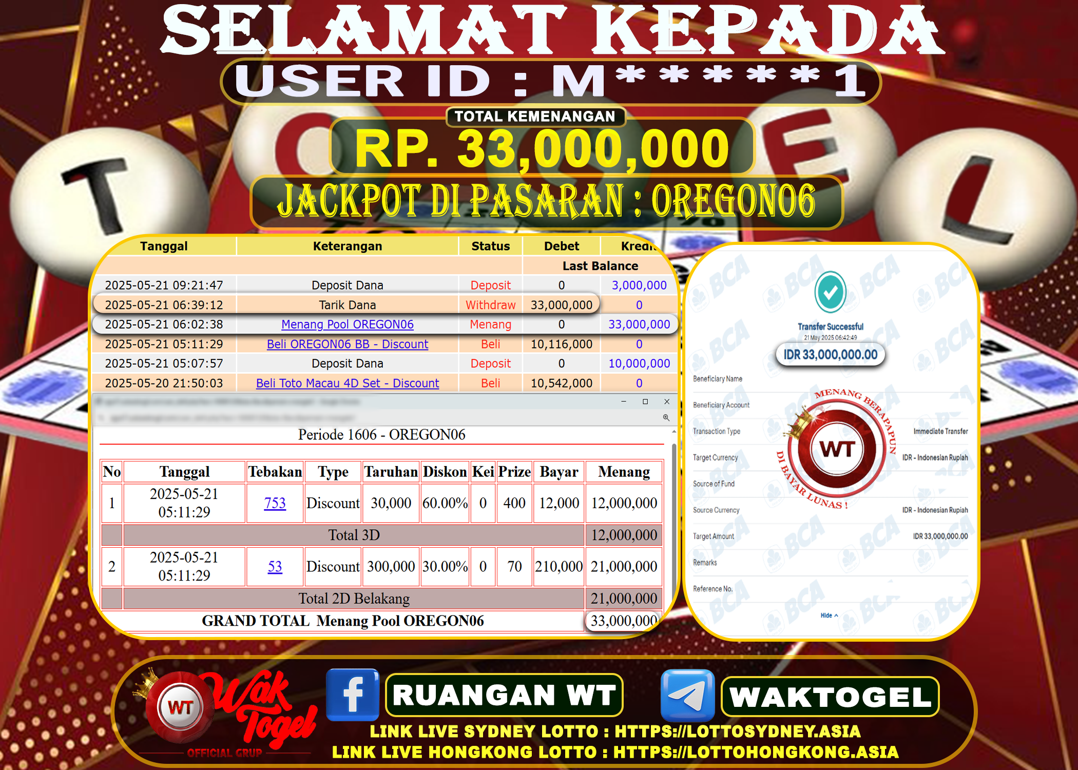 BUKTI PEMBAYARAN OREGON06 WAKTOGEL