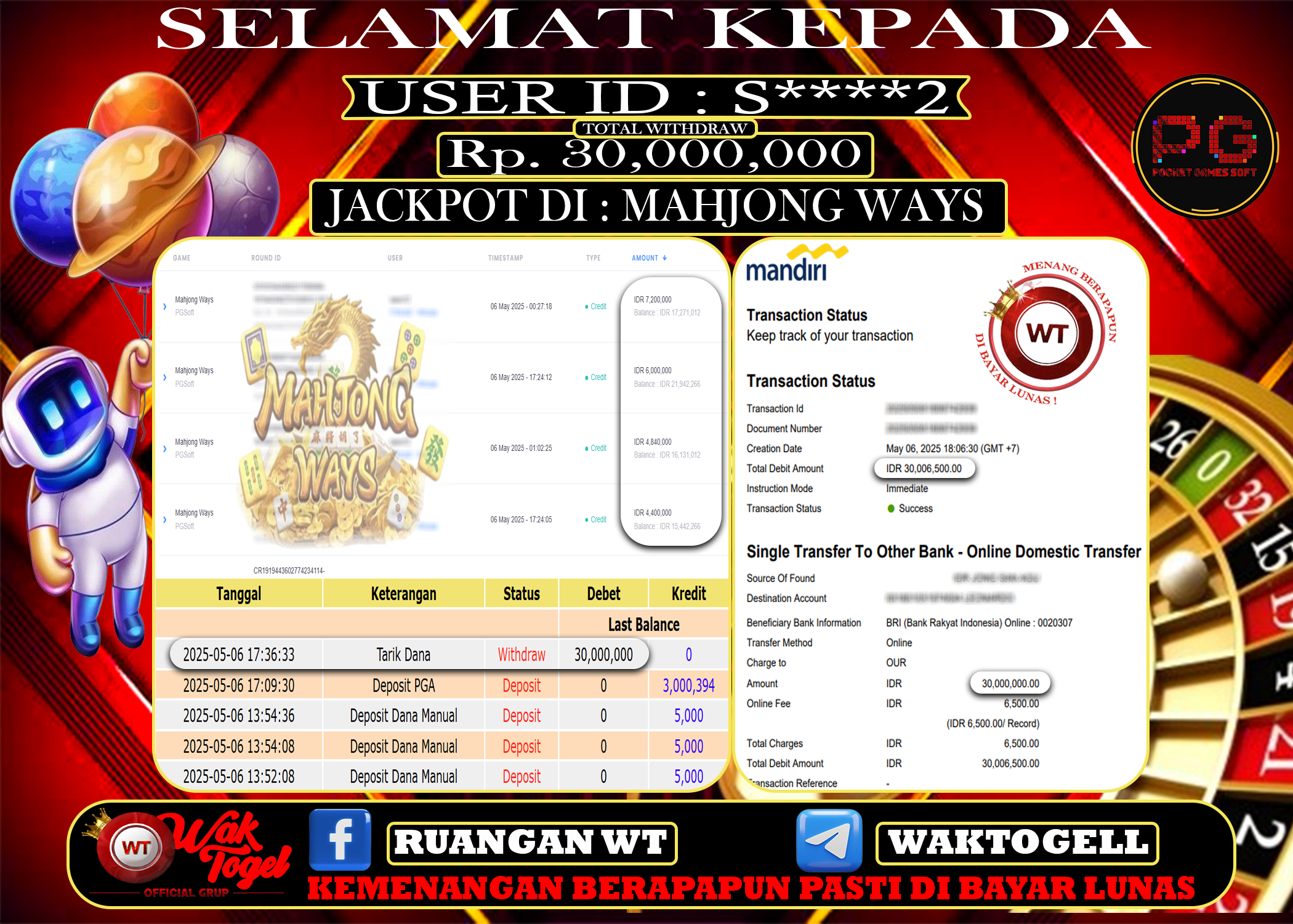 BUKTI PEMBAYARAN SLOT WAKTOGEL