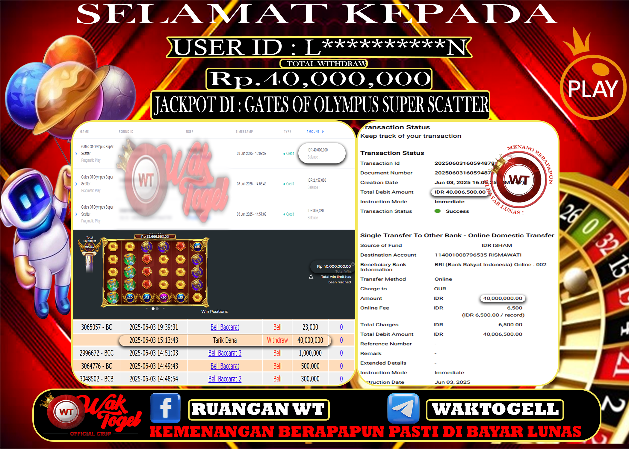 BUKTI PEMBAYARAN SLOT WAKTOGEL
