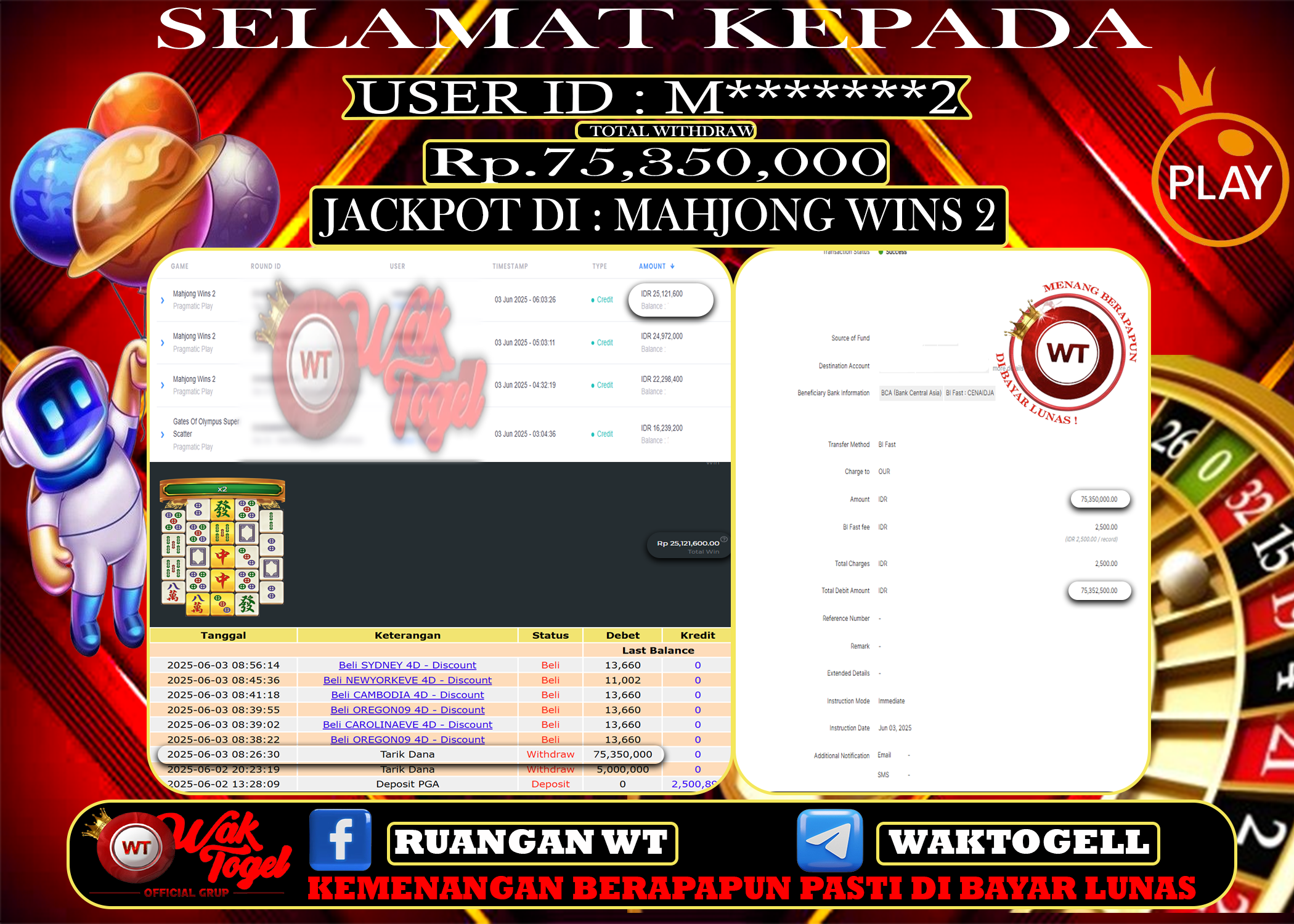 BUKTI PEMBAYARAN SLOT WAKTOGEL