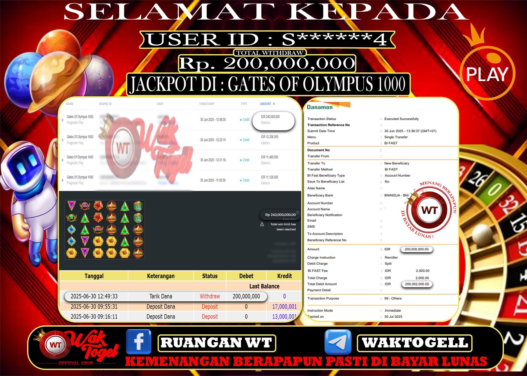 BUKTI PEMBAYARAN SLOT WAKTOGEL