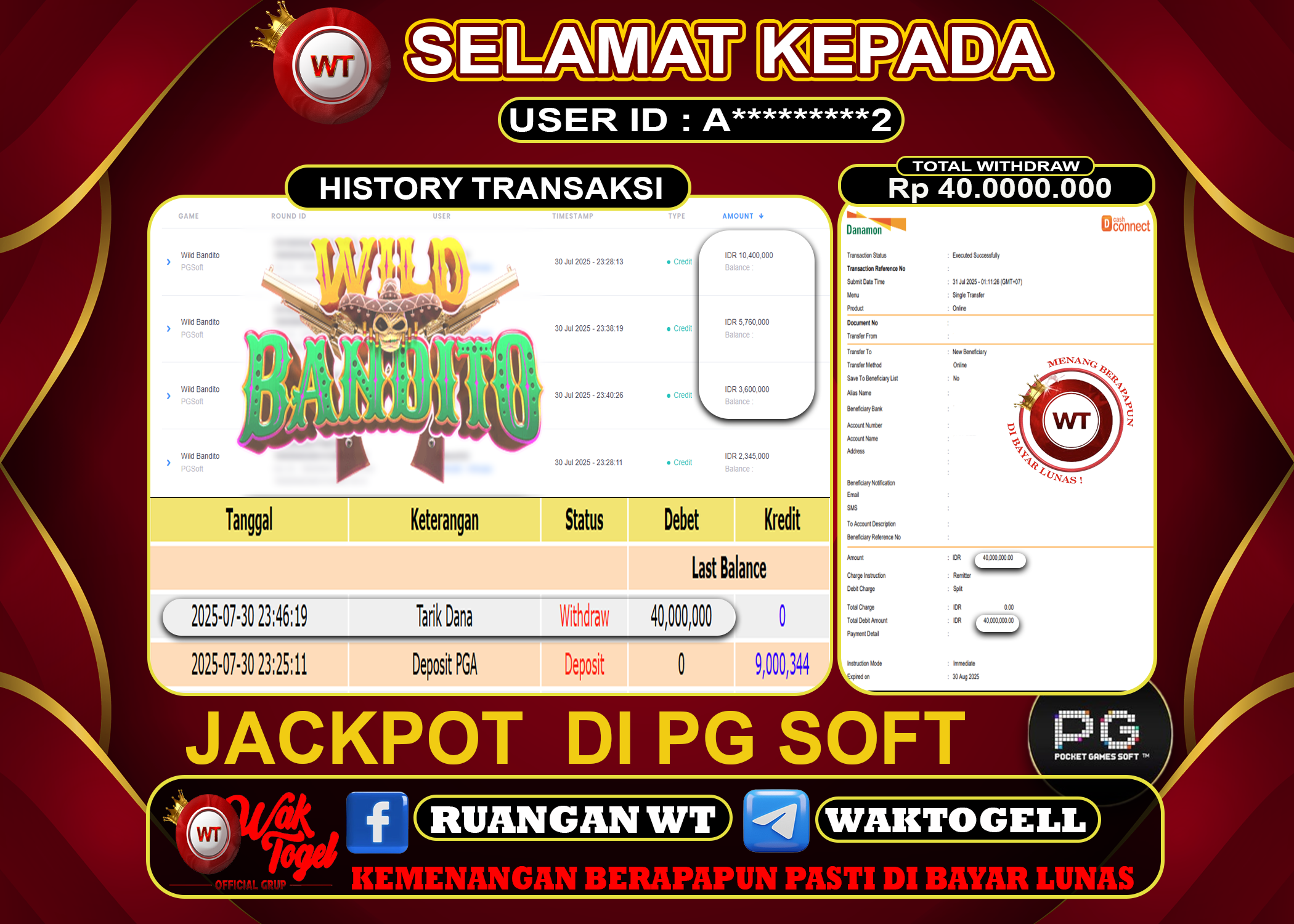 BUKTI PEMBAYARAN SLOT WAKTOGEL