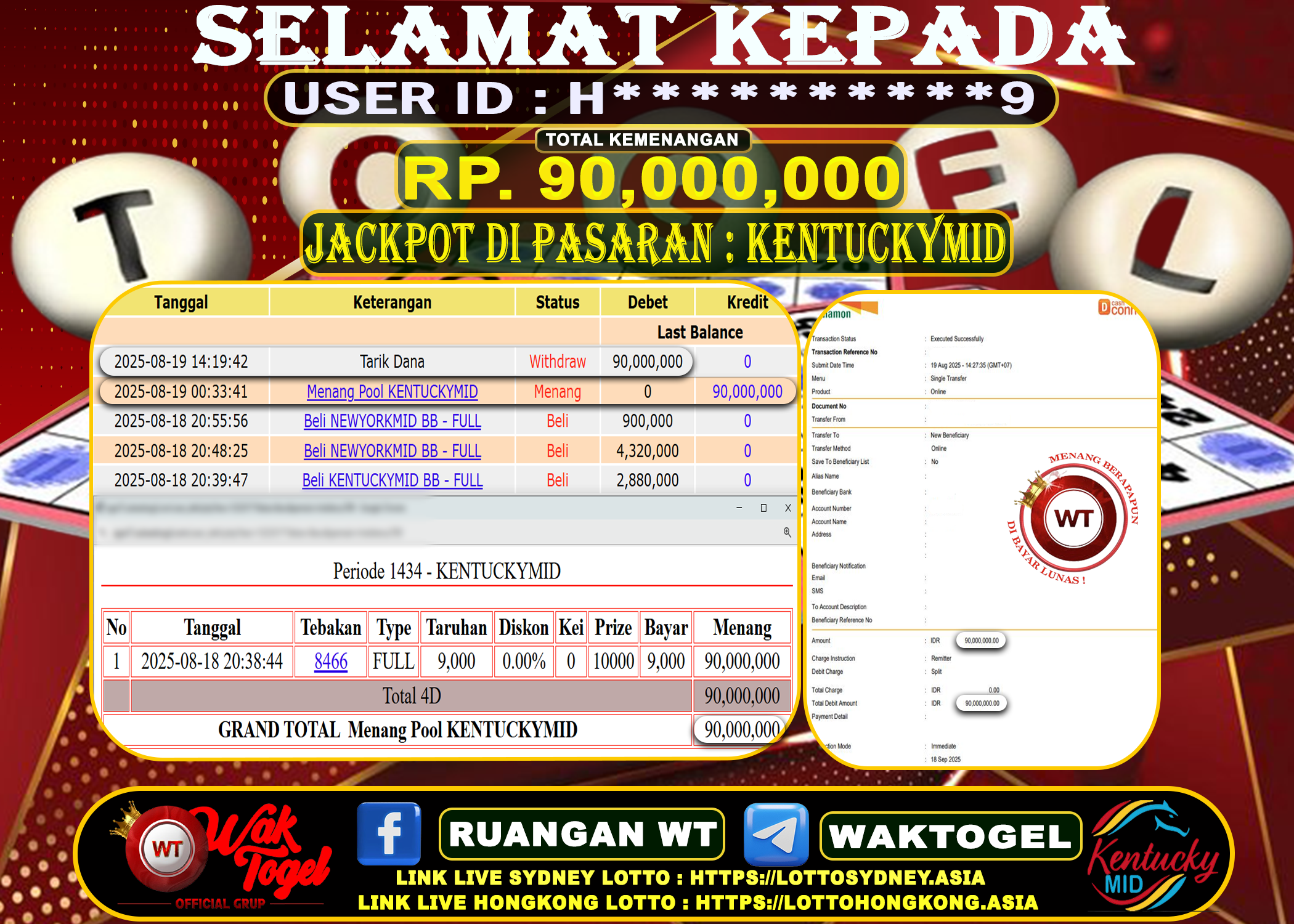 BUKTI PEMBAYARAN KENTUCKY MID WAKTOGEL