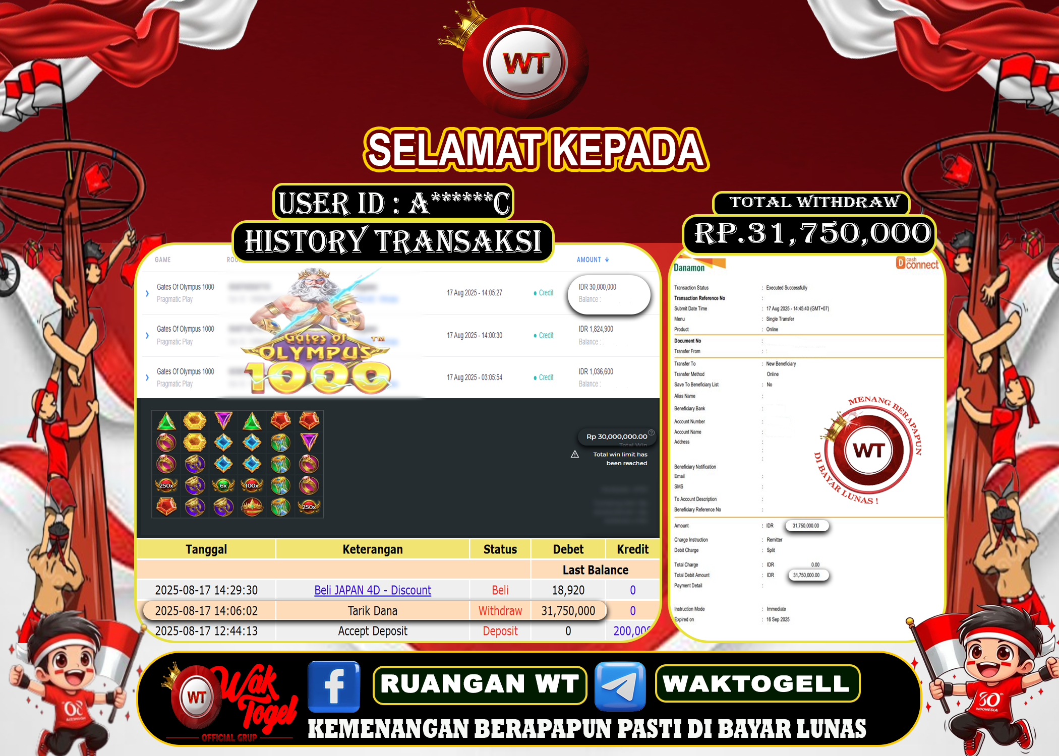 BUKTI PEMBAYARAN SLOT WAKTOGEL