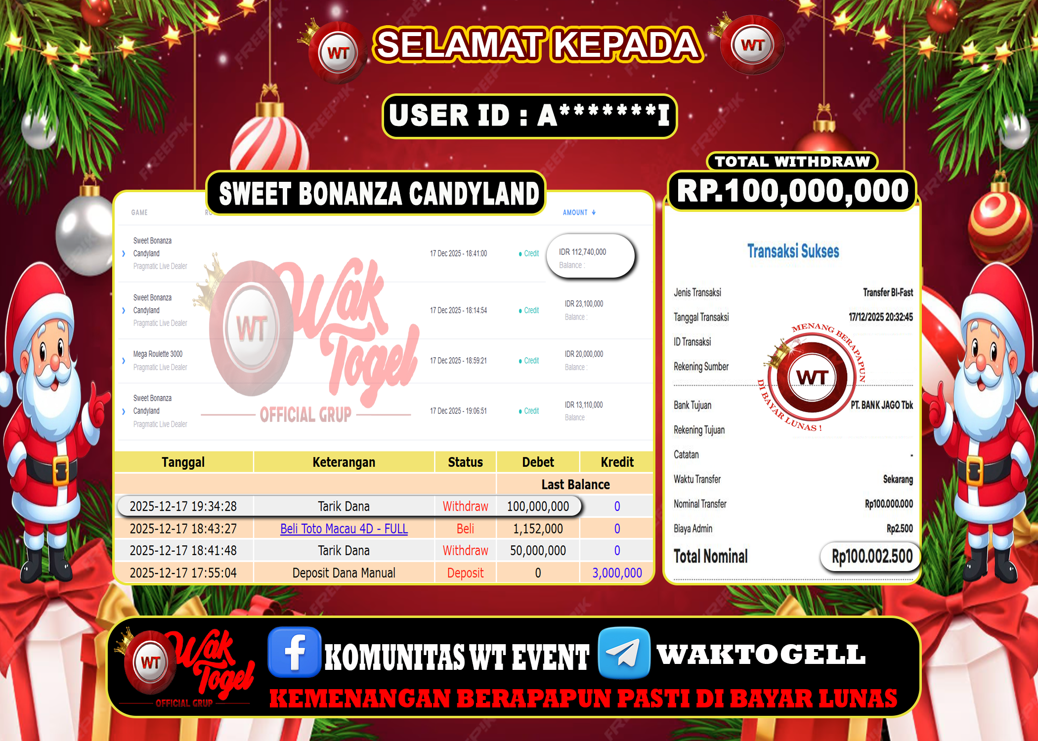 BUKTI PEMBAYARAN SLOT WAKTOGEL