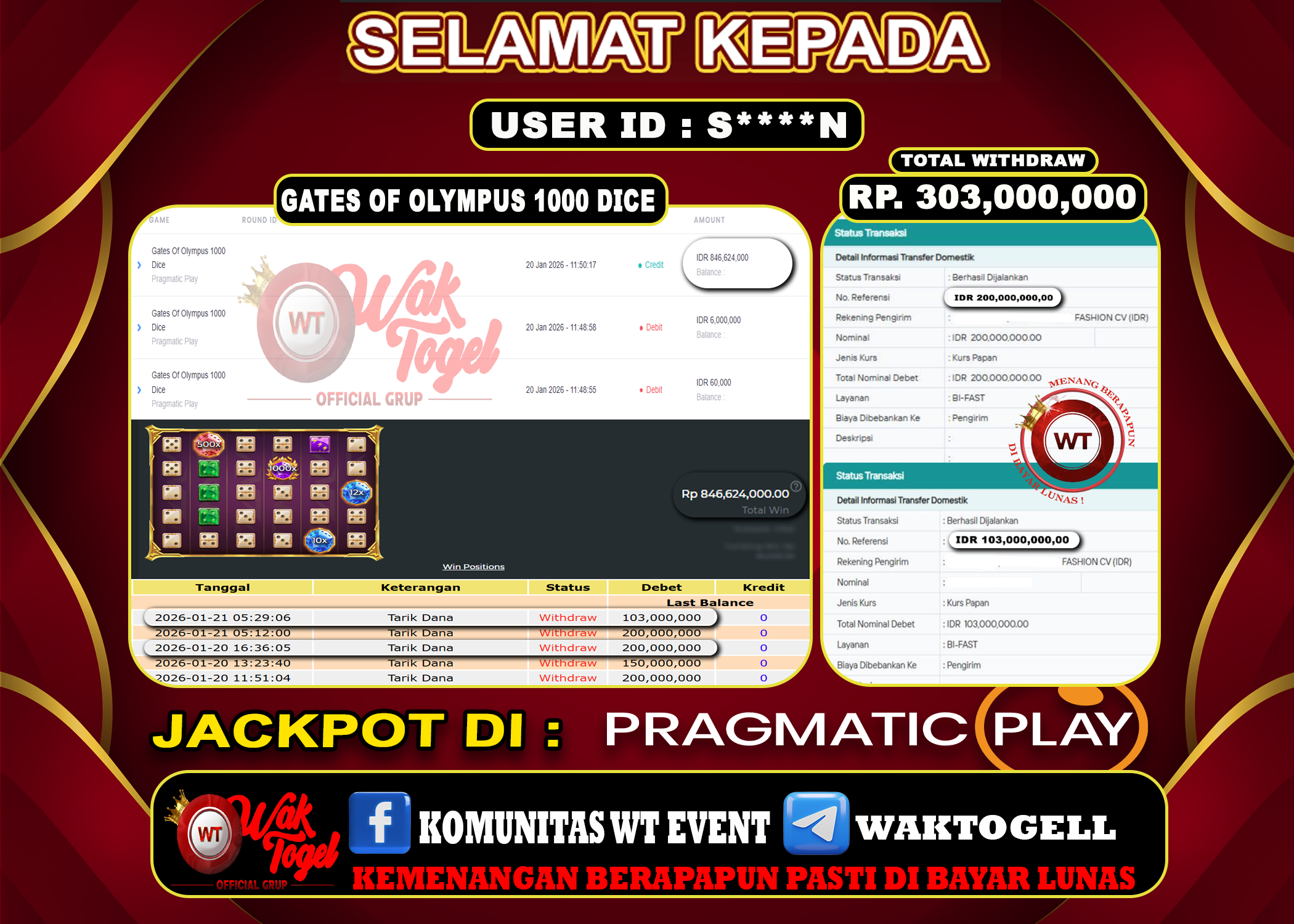 BUKTI PEMBAYARAN SLOT WAKTOGEL